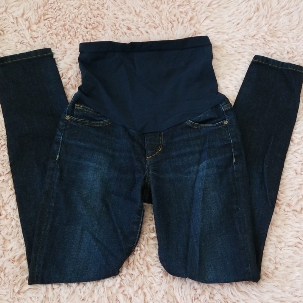 Joe's Dark Denim Maternity Jeans Sz 25 Pet…